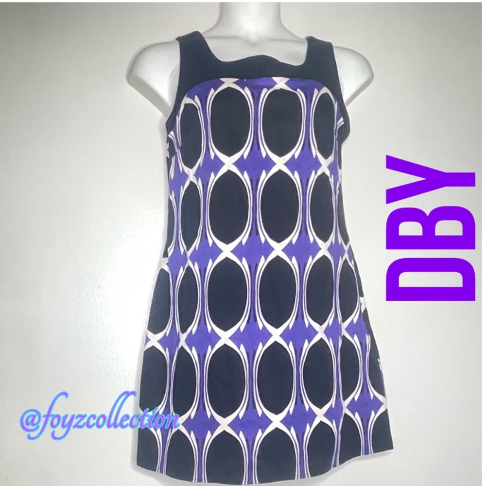 DONATED Women's Purple and Black Midi Dress
